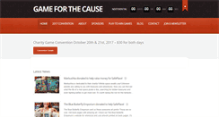 Desktop Screenshot of gameforthecause.com