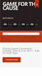 Mobile Screenshot of gameforthecause.com
